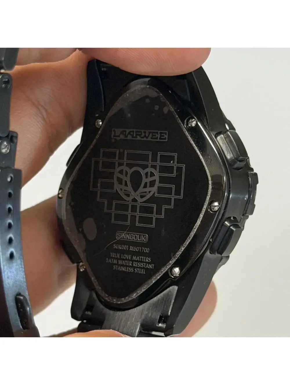 LAARVEE WATCH SINNGOUKI SGK001-PBBLKBLK Black Digital Watch